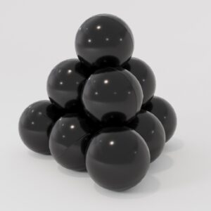 Шарики черные, 5 см