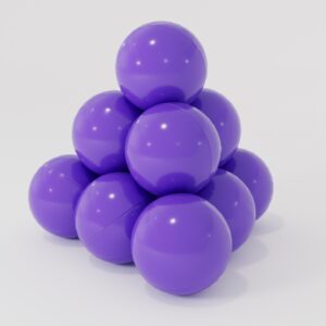 Шарики фиолетовые, 5 см